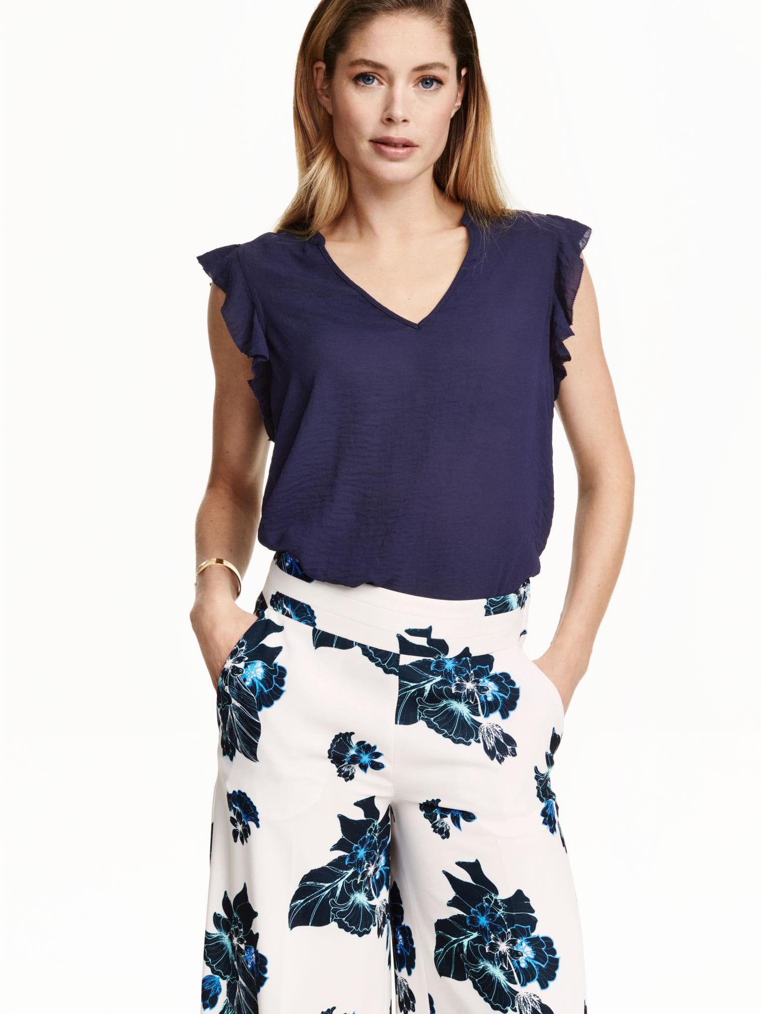 

Блузка H&M 3654963-z XS Темно-синяя