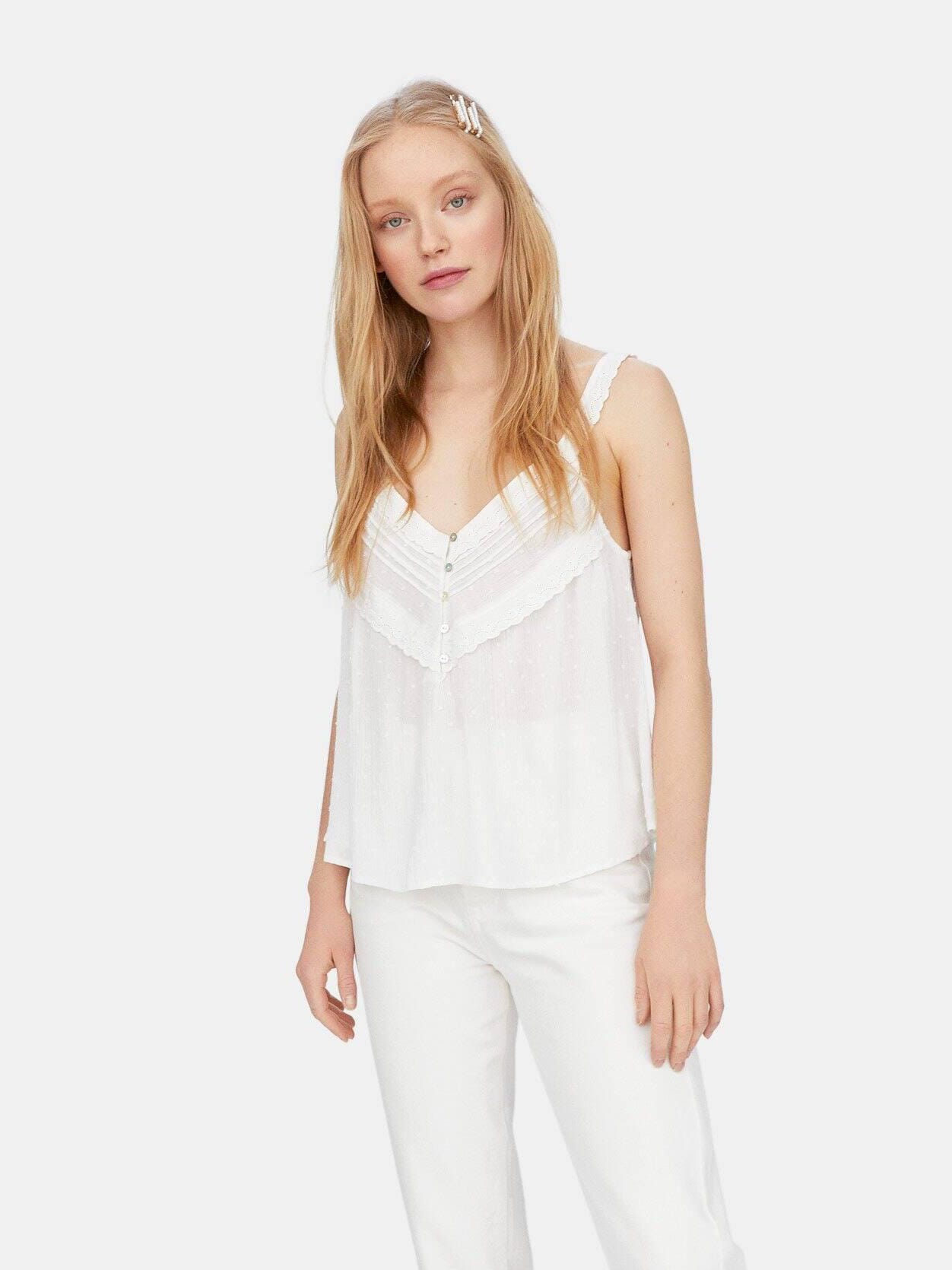 

Топ Stradivarius 2119/415/004-ACTS M Белый
