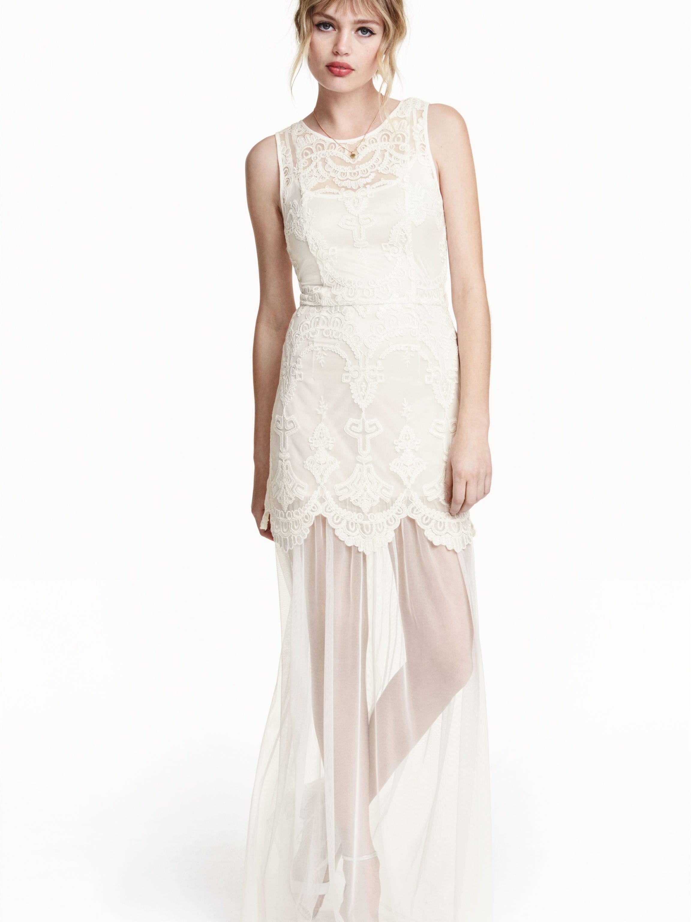 

Платье H&M 3887593-ACSD 34 Белое