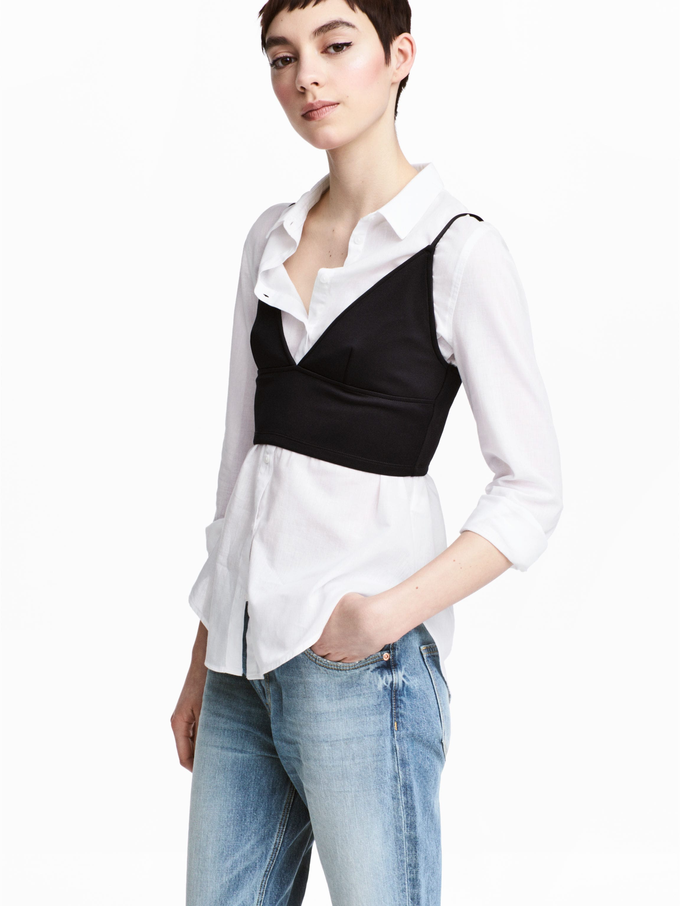 

Топ H&M 4944165-AAAD XL Черный