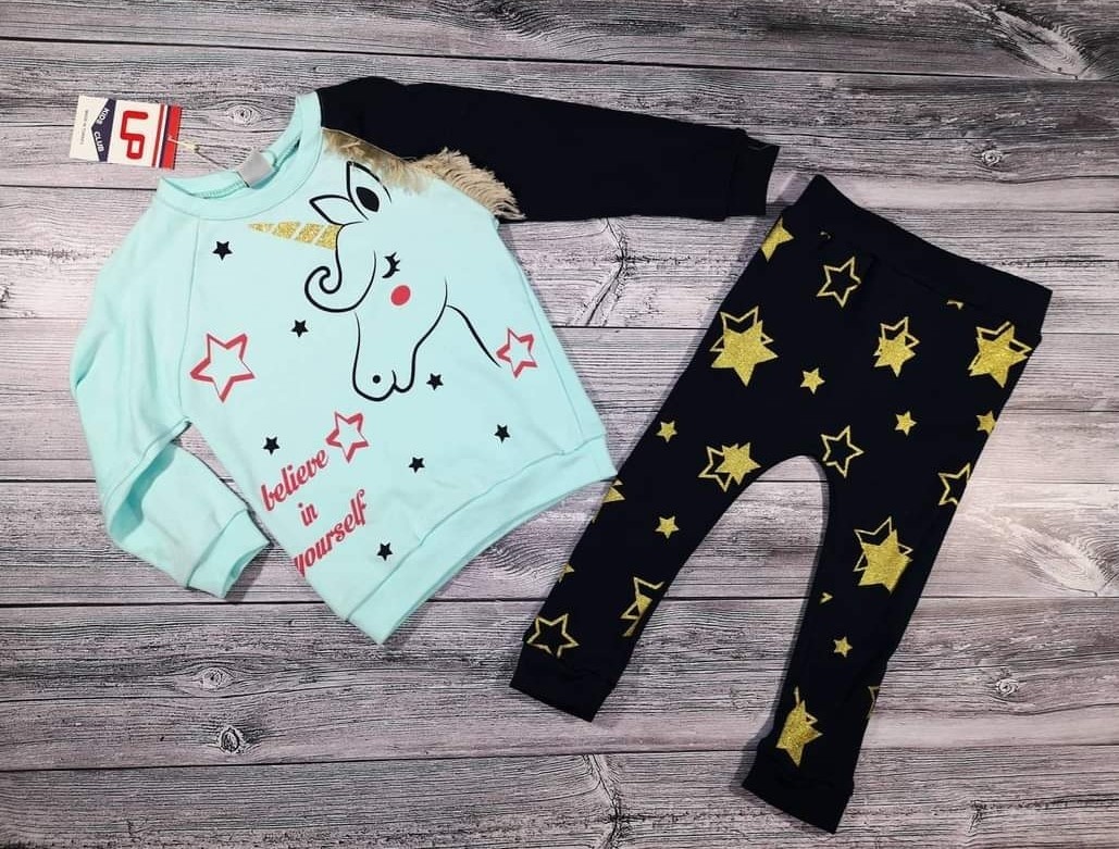 

Костюм для девочки LP Kids Club 2год 86см бирюзовый
