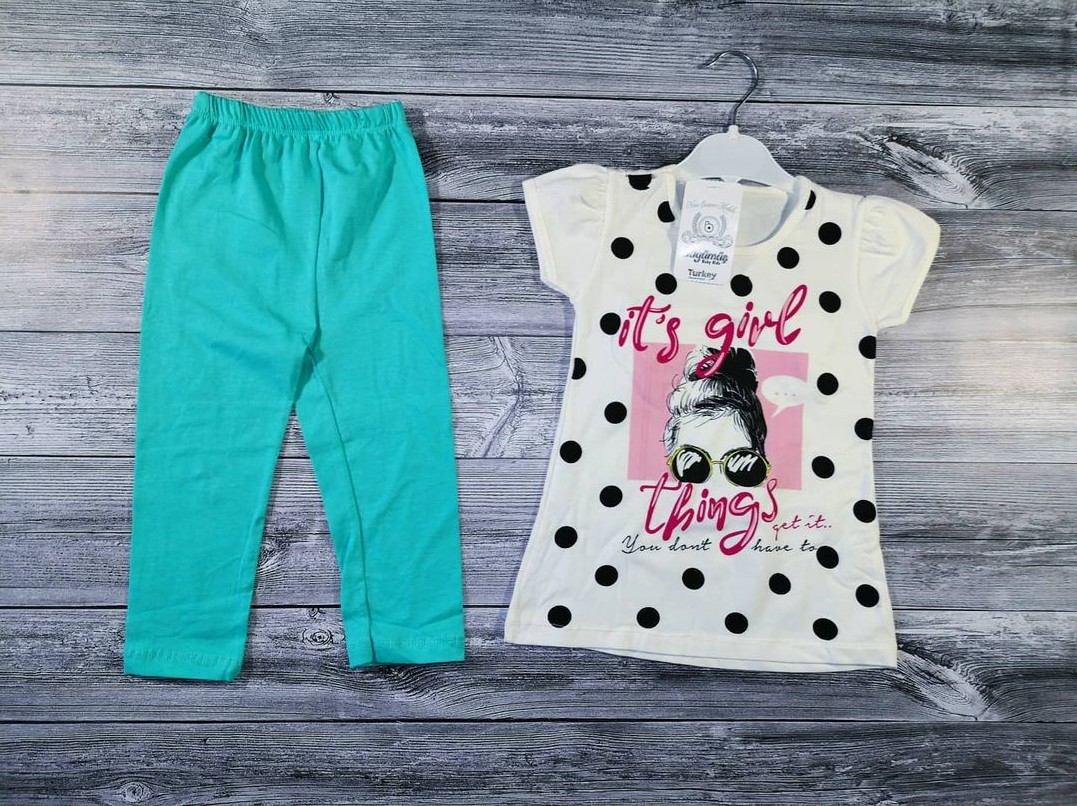 

Костюм Лосины + Туника Buyumus girl 4года 104 см белый