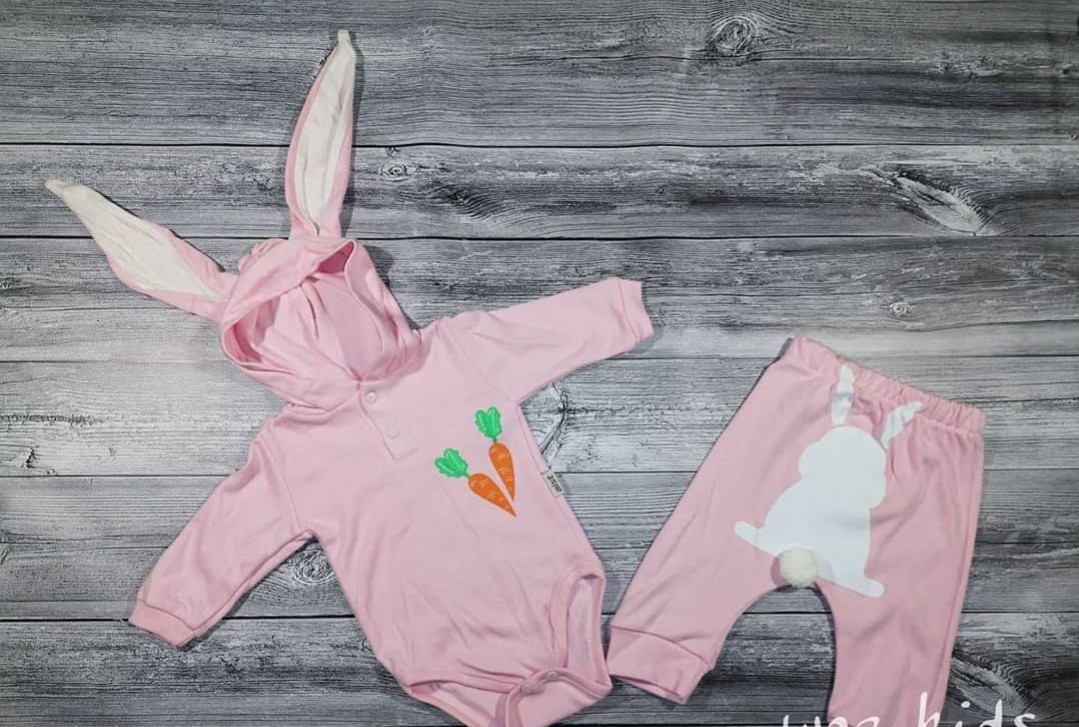 

Комплект для девочки Aist baby кролик 62см розовый