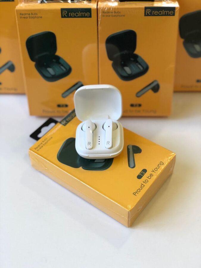 

Беспроводные Bluetooth наушники T3 Белый 4206-01