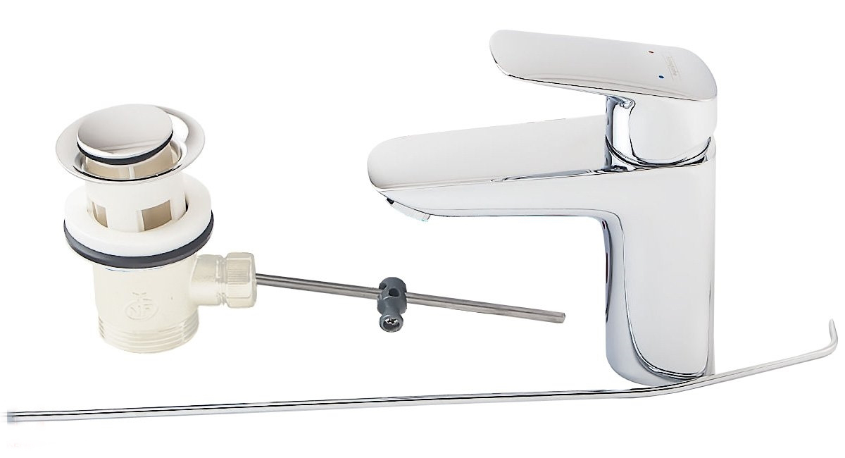 

Змішувач Hansgrohe Logis 100 для умивальника зі зливним гарнітуром (71100000)
