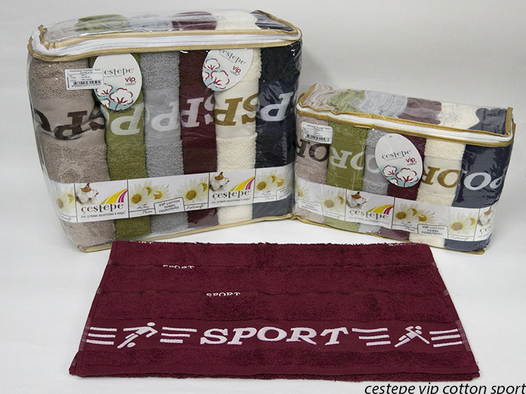 

Набор полотенец для лица Cestepe Vip Cotton 50*90 см махровые банные Sport 6шт