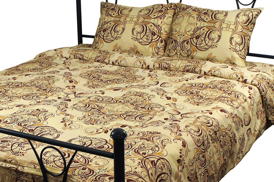 

Комплект постельного белья Руно полуторный сатин арт.1.137К_40-0485 Beige Brown