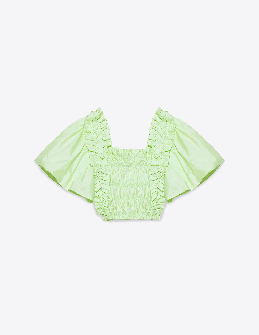 

Блуза Zara Ж1064021 (6929/009/520) цвет зеленый M