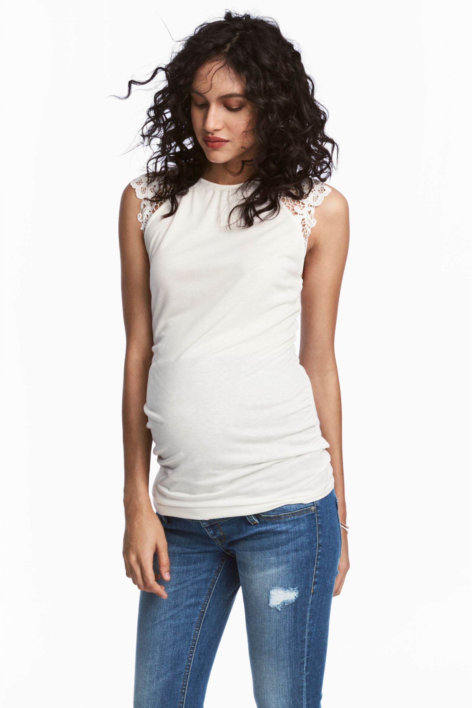 

Майка H&M Ж1063505 цвет белый XL