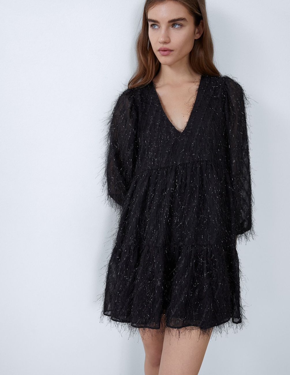 

Платье Zara Ж1059833 (8767/335/800) цвет черный M