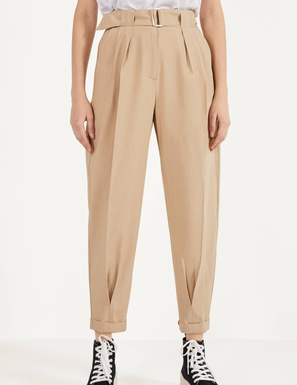 

Брюки Bershka Ж1064409 (0069/169/743) цвет бежевый, Брюки Bershka Ж1064409 (0069/169/743) цвет бежевый XXS