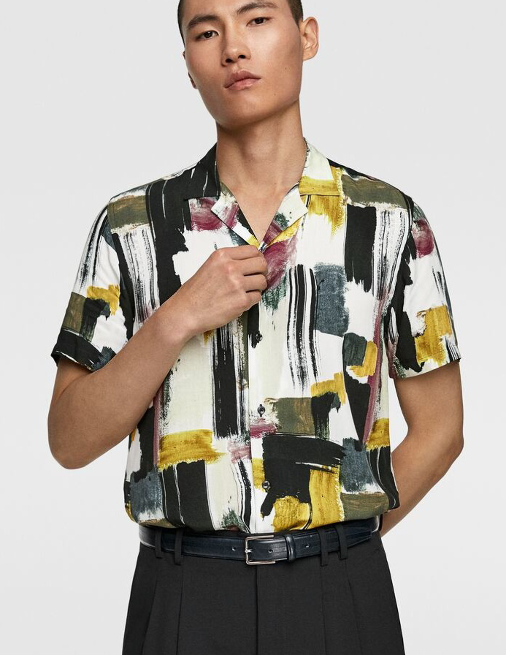 

Рубашка к/р Zara М0109105 (4478/235/514) цвет белый S