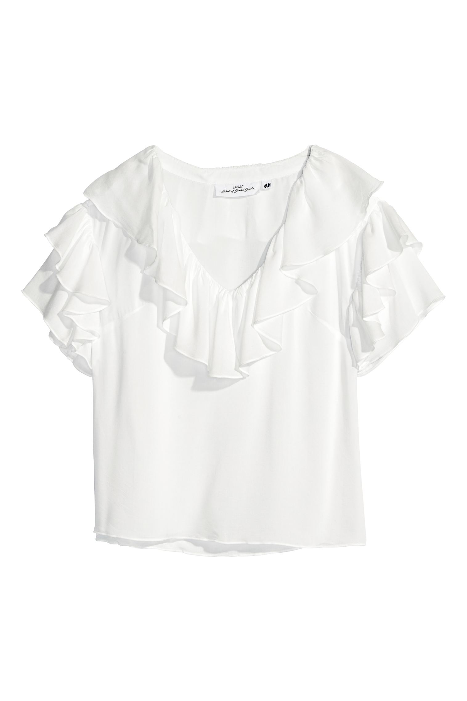

Блуза H&M Ж1063250 цвет белый XS