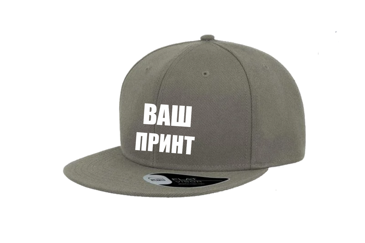 

Кепка с прямым козырьком Snap Back Серая
