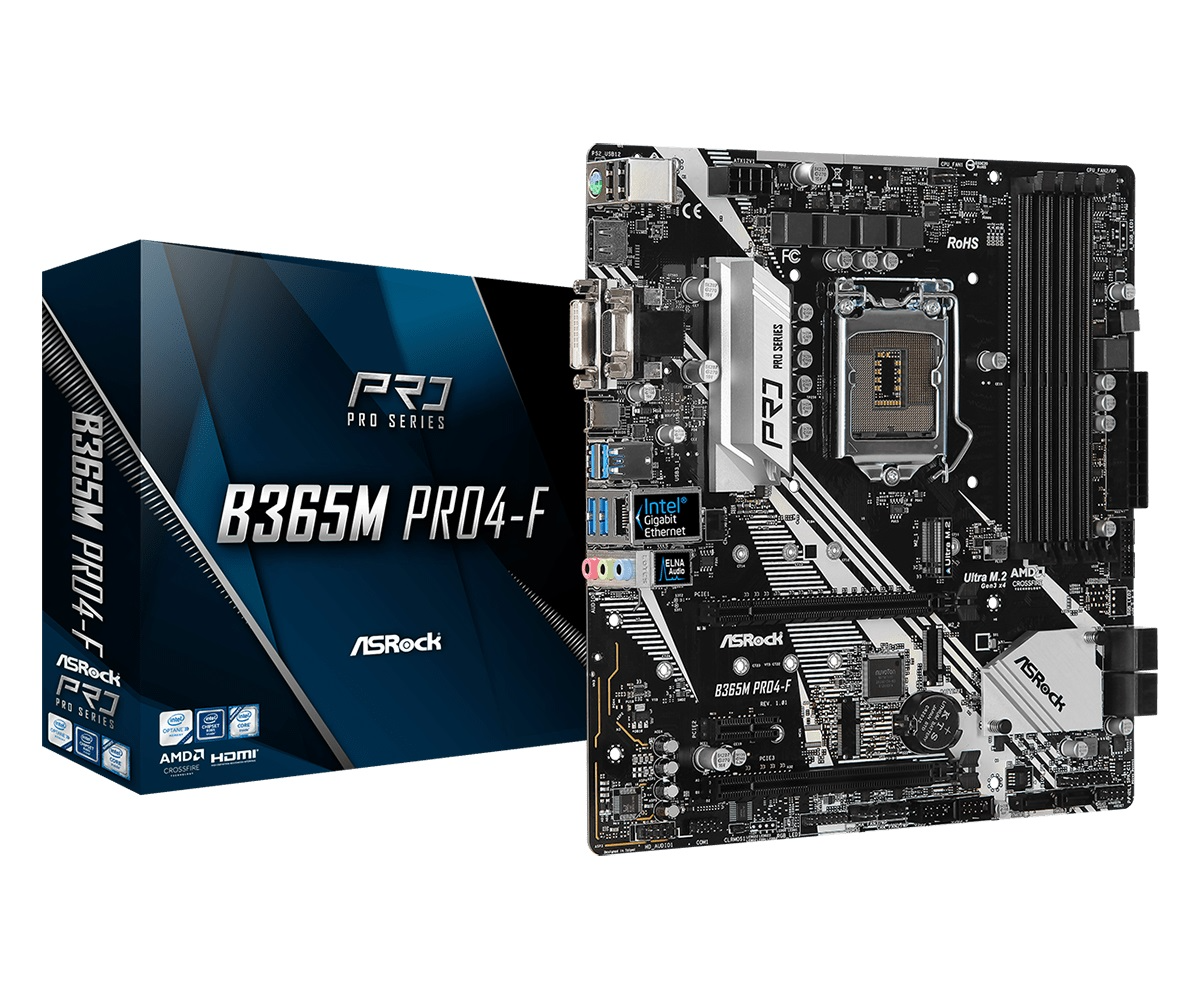 

Материнская плата ASRock B365M Pro4-F (s1151, Intel B365, PCI-Ex16)