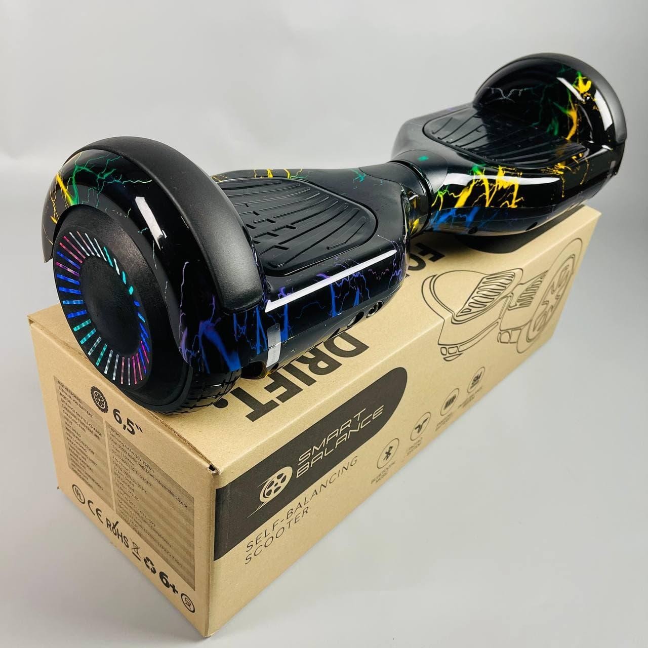 

Гироборд Smart Balance Smart Balance Wheel 6,5" Черный с разноцветными молниями