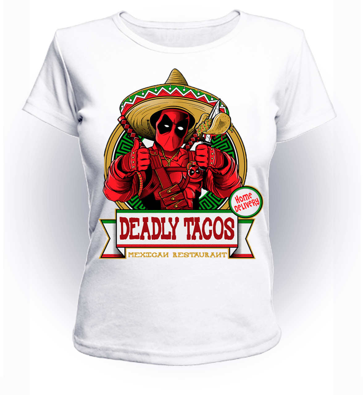 

Футболка GeekLand Дэдпул Deadpool deathly tacos DP.01.059 (FU21DP.01.059/girl-122)