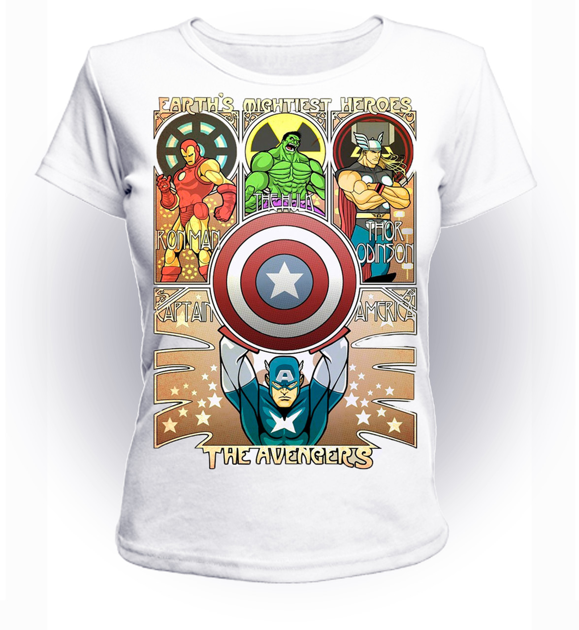 

Футболка GeekLand Мстители Avengers Team A.01.006 (FU21A.01.006/girl-128)