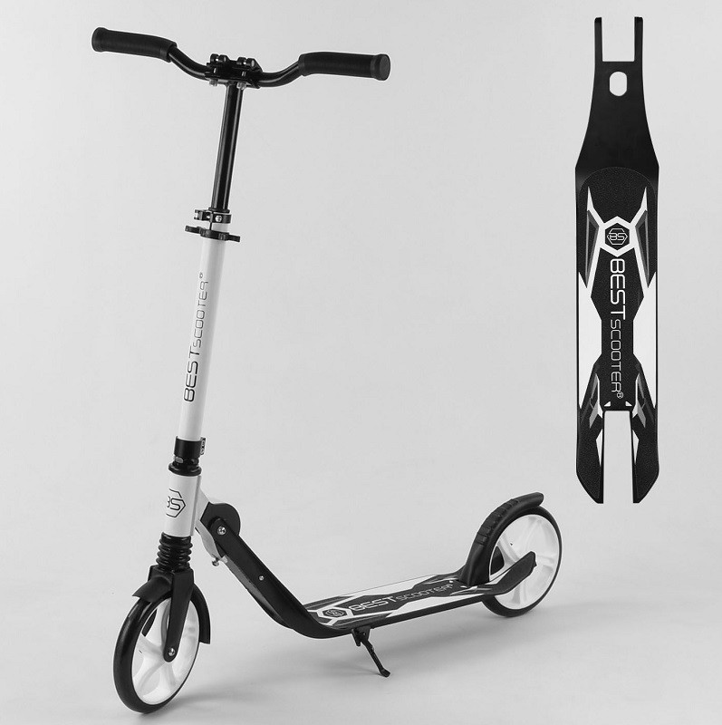 

Самокат двухколесный Best Scooter 87280 складной от 5 лет Черно-белый (gr_017299)
