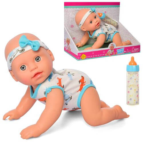 

Пупс 31 см озвученный на английском на батарейках с бутылочкой 5101A A-Toys (5101A)