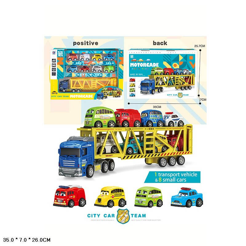 

Трейлер инерционный в слюде «City Car Team» 666-112666-110 A-Toys (278-46)