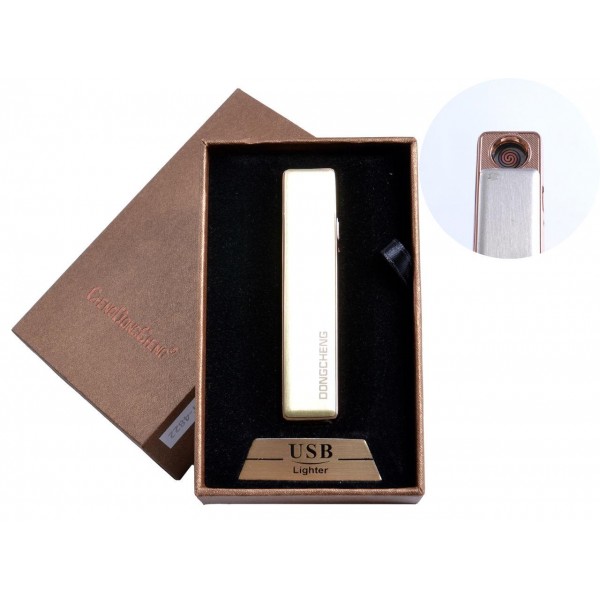 

USB зажигалка в подарочной упаковке (спираль накаливания, золотой) №4822-5