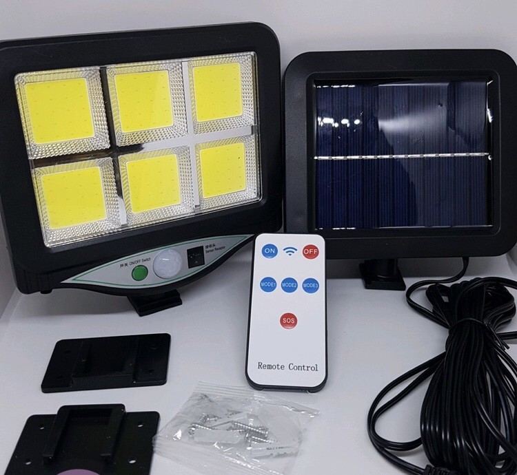 

Прожектор Solar light BL BK 128-6COB уличный с солнечной панелью и датчиком движения Черный (10140)