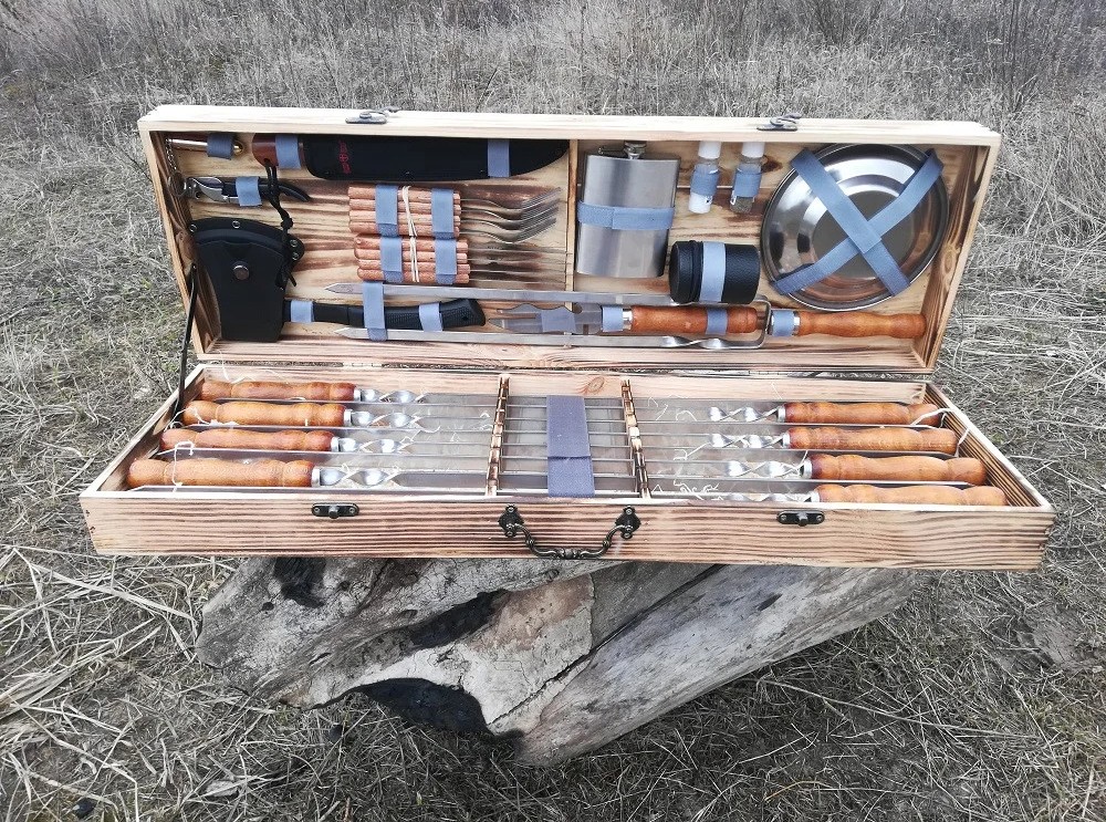 

Подарочный набор шампуров Profi-BBQ