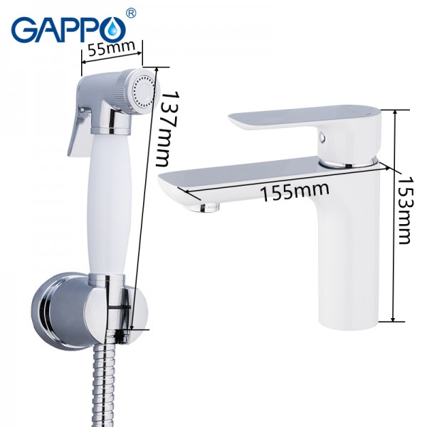 

Смеситель для умывальника Gappo Noar G1048-1