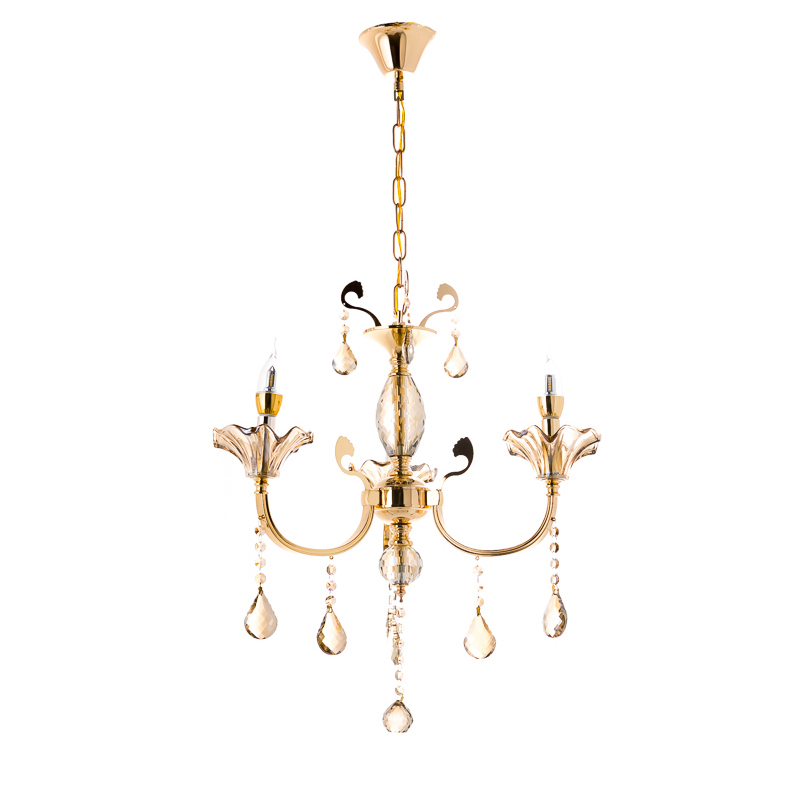 

Люстра підвісна кришталева свічки Light House ES-15913/3/gold золото