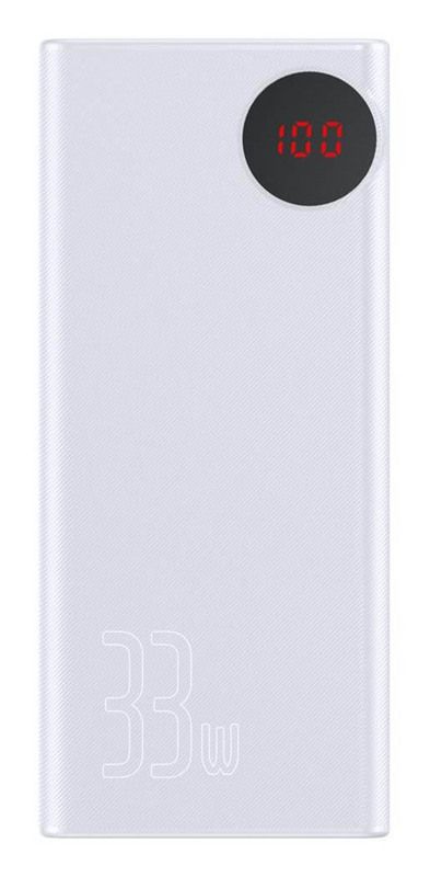 

УМБ Baseus Mulight Digital Display 33W (PD3.0+QC3.0) 30000 mAh White (PPMY-02)
