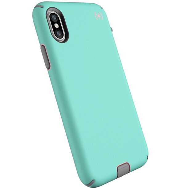 

Антибактериальный противоударный чехол бампер Speck Presidio Sport Apple Iphone X / Xs 5.8" Wave Teal/Tart Pink/Gunmetal Grey