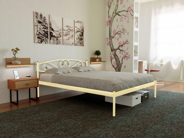 

Кровать Milana-1 Метакам Бежевый 80х190