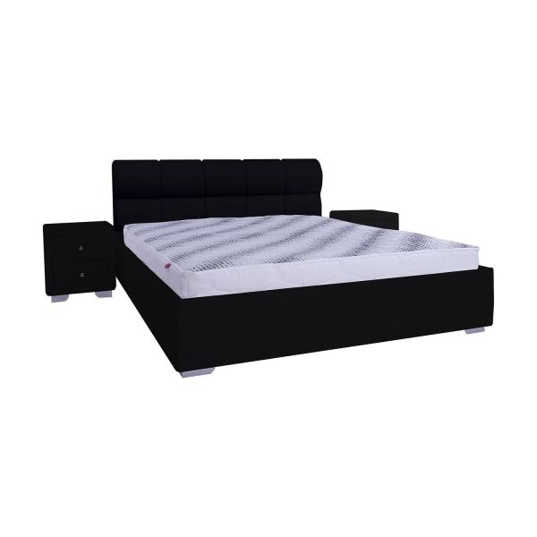 

Кровать со съемным чехлом Zevs-M Барселона (металлический каркас) Boom 24 черная 140х190