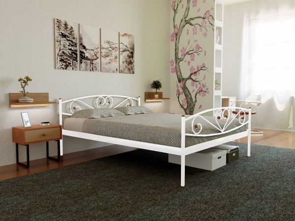 

Кровать Milana-2 Метакам Белый 120х190