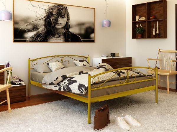 

Кровать Verona-2 Метакам Золото 140х190