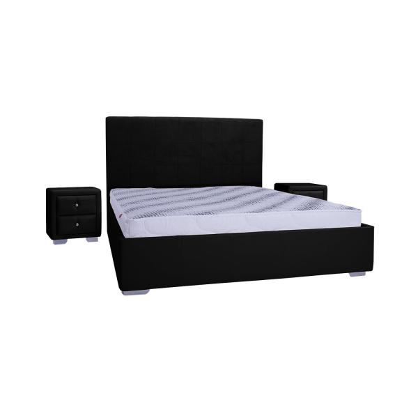 

Кровать со съемным чехлом и механизмом Zevs-M Стелла (деревянный каркас) Boom 24 черная 180х190