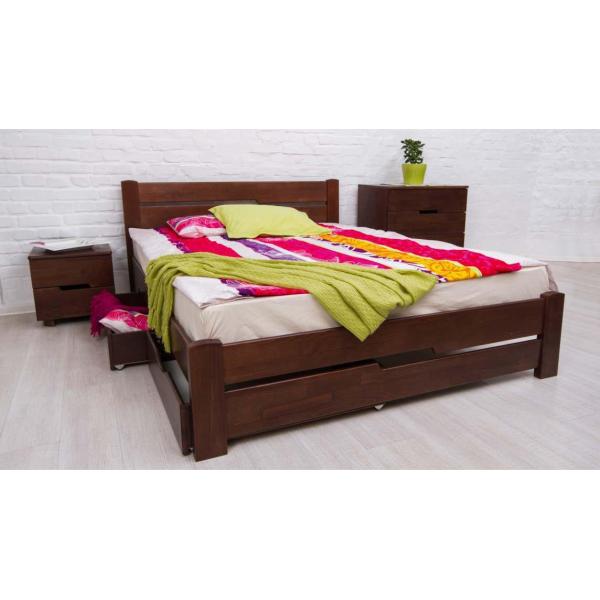 

Кровать Олимп Айрис с четырьмя ящиками 180x200 Венге
