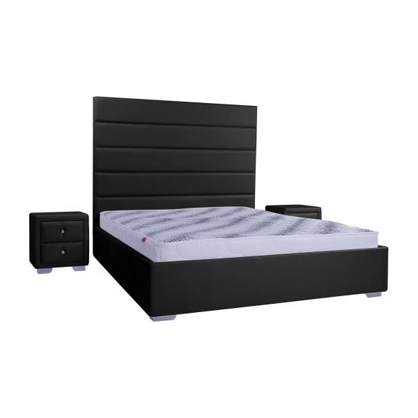 

Кровать со съемным чехлом Zevs-M Титан (металлический каркас) Boom 13 темно-серая 140х190