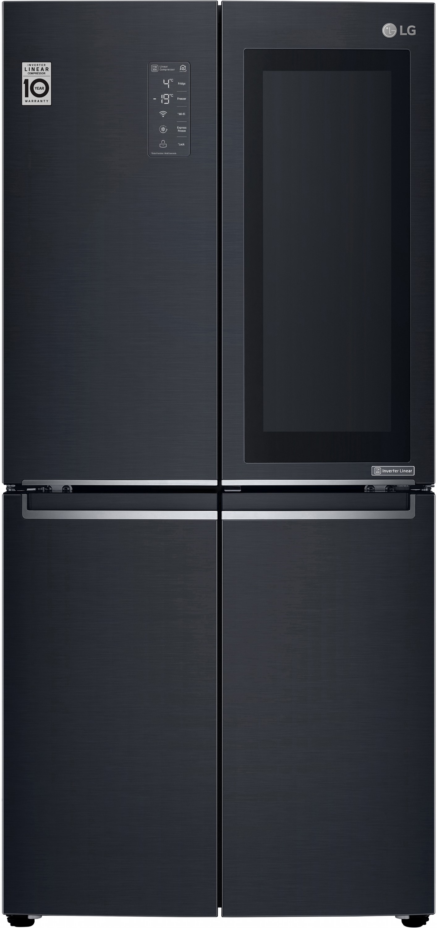 Акція на Side-by-Side холодильник LG GC-Q22FTBKL від Rozetka UA