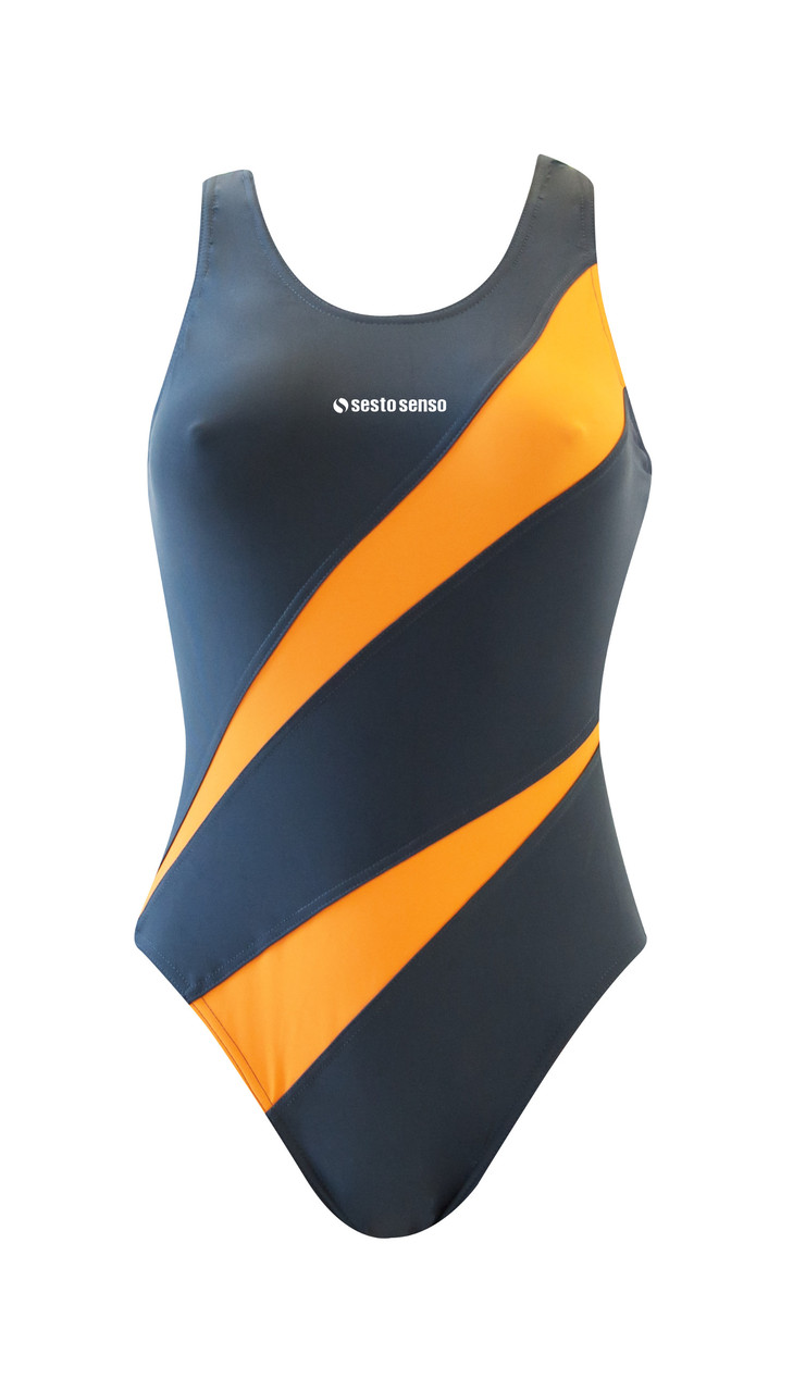 

Купальник Спортивный для Бассейна Женский BD 729 SESTO SENSO XL, Графит