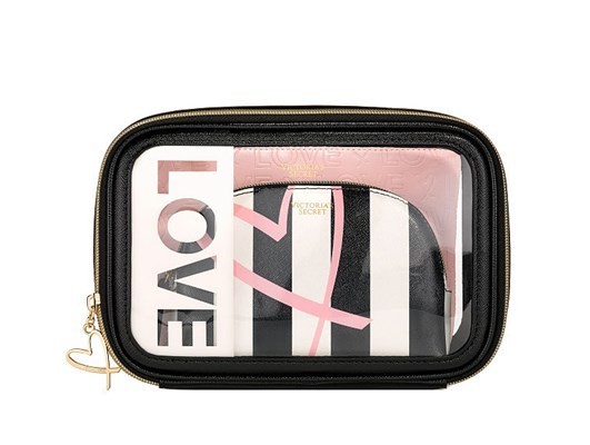 

Косметичка Victoria's Secret черно-белая 3 в 1