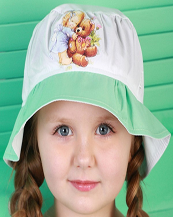 

Панама Babasik Милана 50 см Бело-мятная 09384