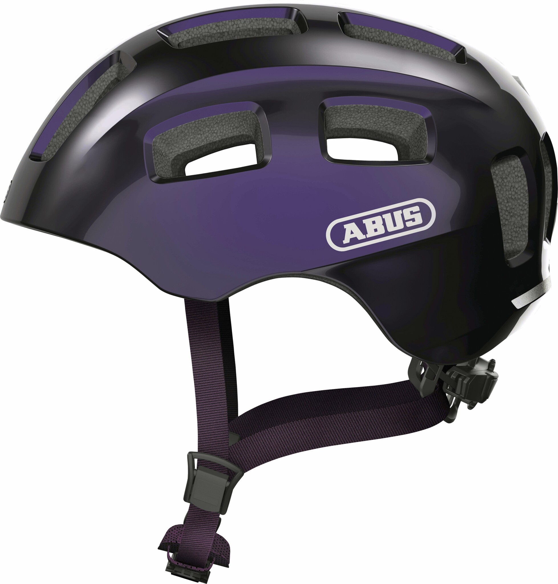 

Велосипедный детский шлем ABUS YOUN-I 2.0 S 48–54 Black Violet 401664