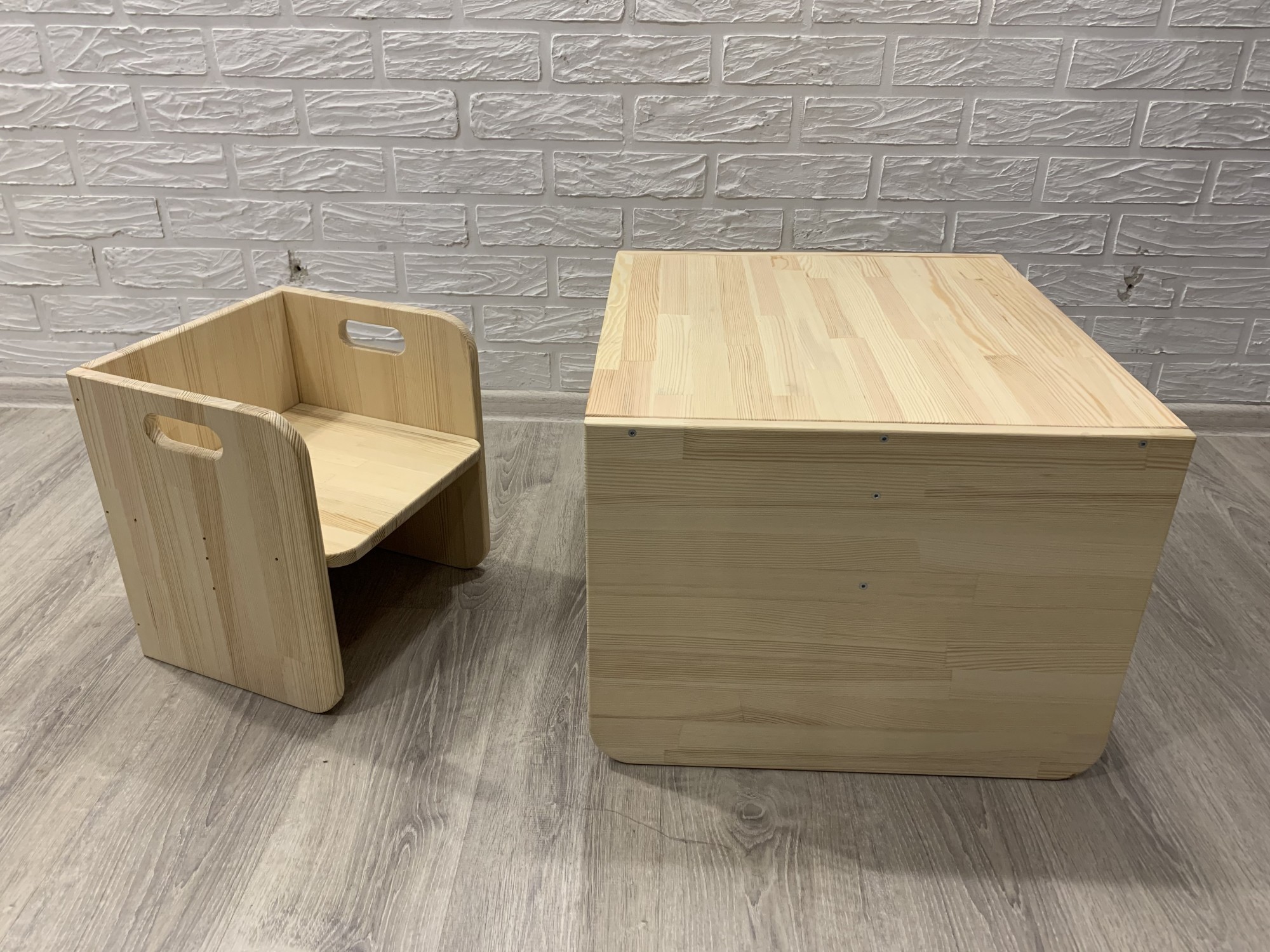 

Детский столик и стульчик MONTESSORI MODERN деревянный