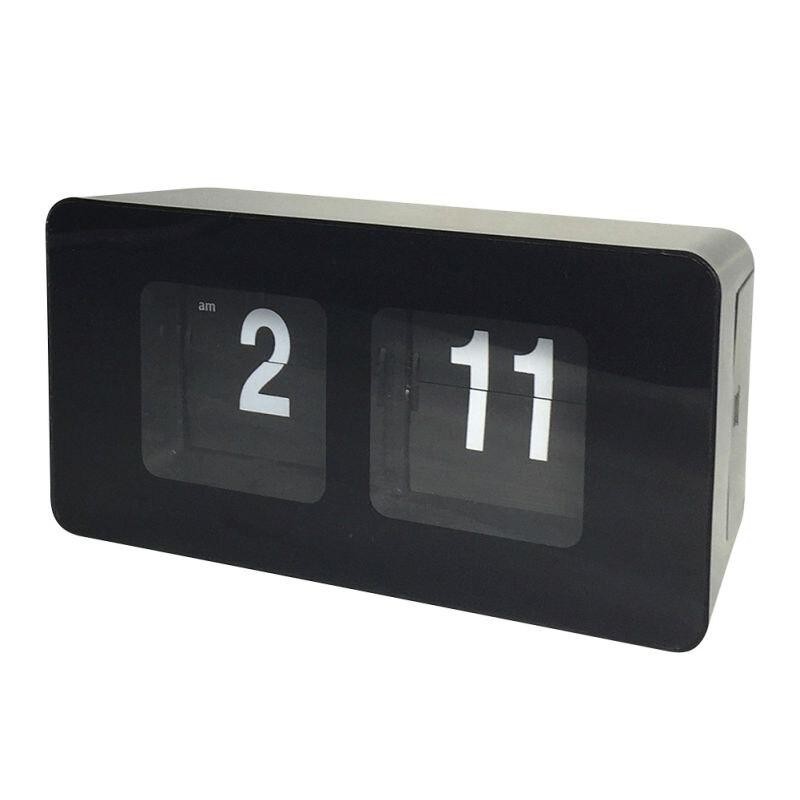 

Часы перекидные Flip Clock Черные лофт
