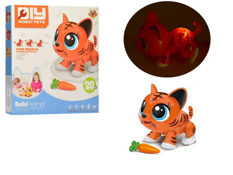 

Интерактивная игрушка-конструктор Robot Pets Тигренок RUN LI TOYS (K-77/78/79) (112388)