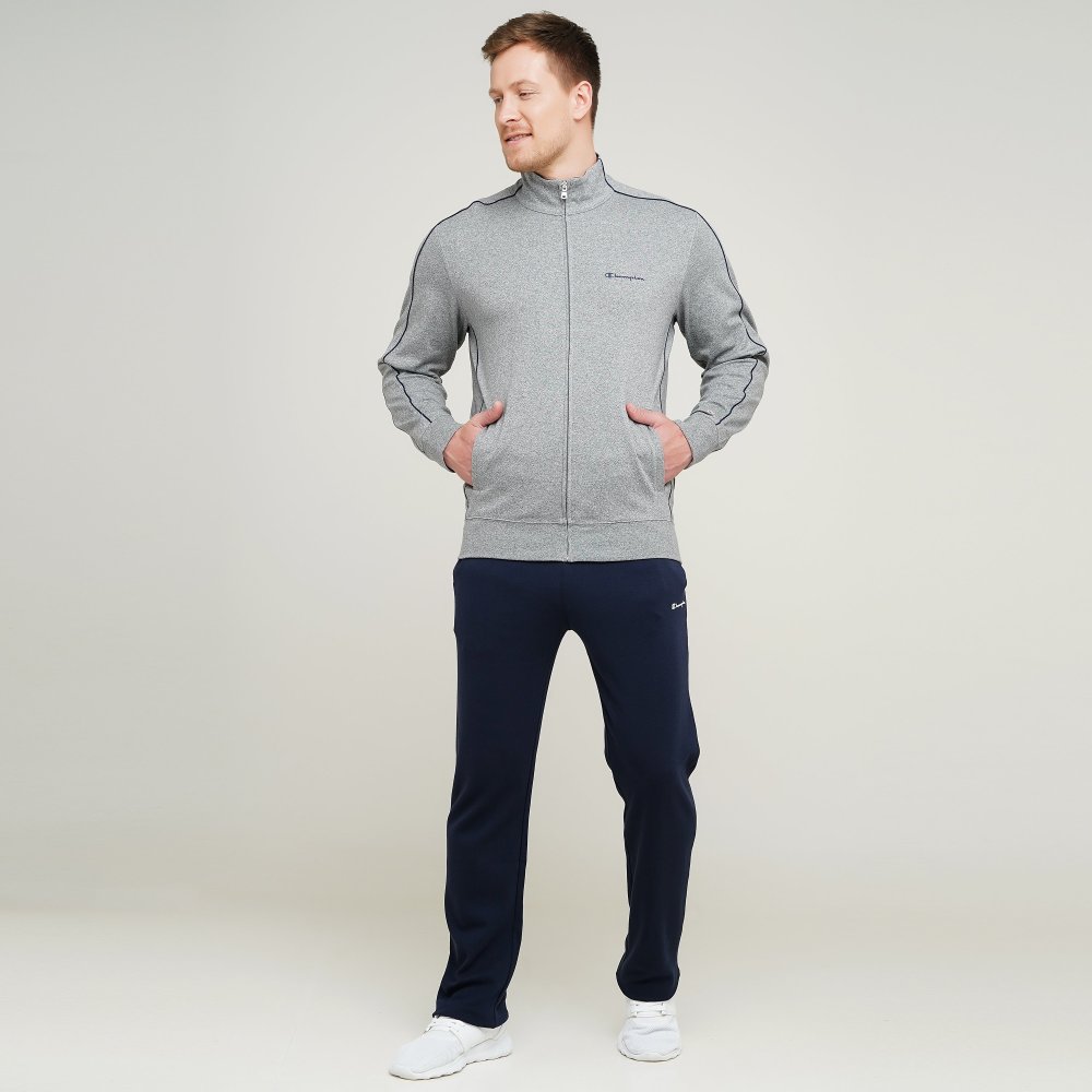 

Мужской спортивный костюм Champion Full Zip Suit Серый, Темно-Синий 46 (cha214415-GPJM/NNY)