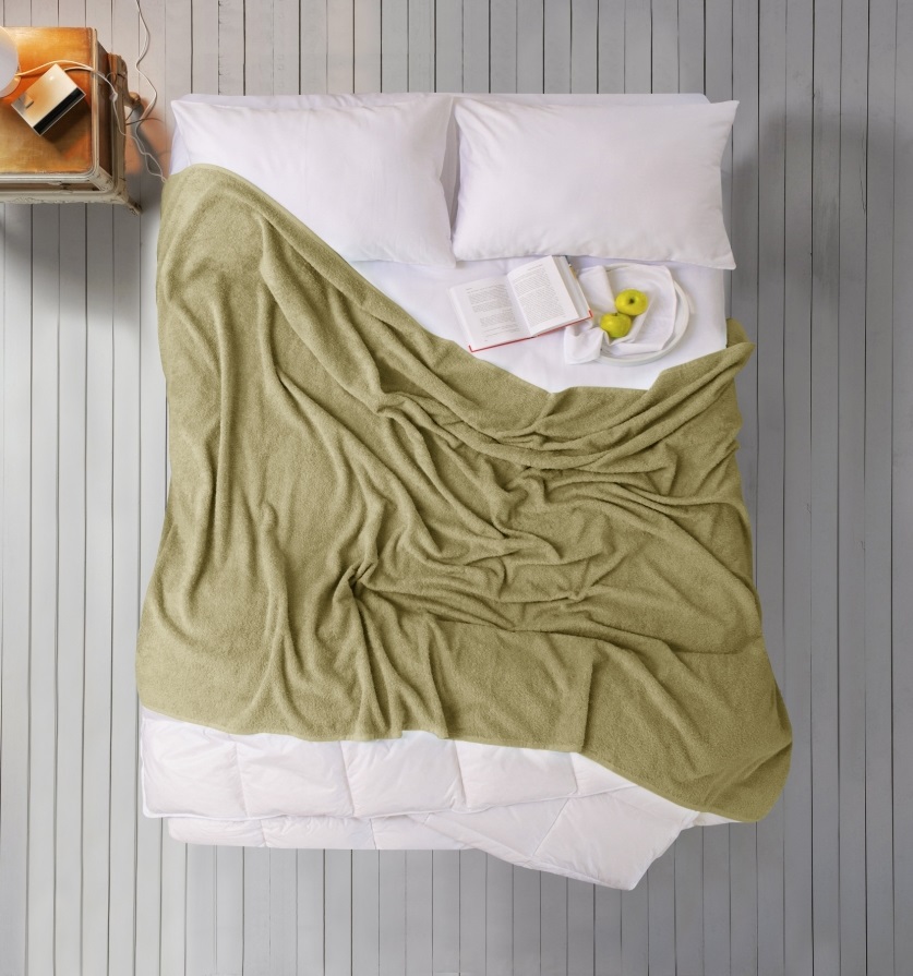 

Простынь Iris Home Махровая Green Olive 155x220 (svt-2000022280754)