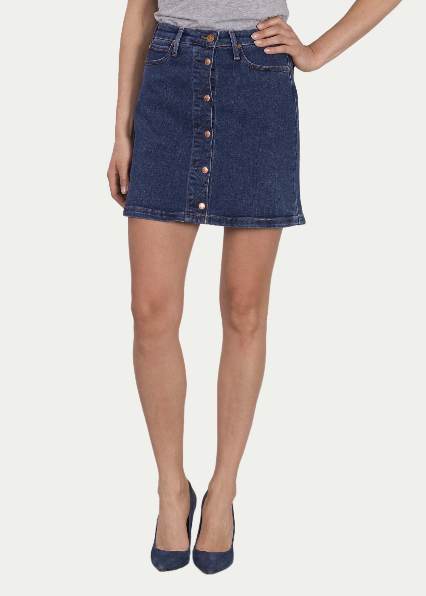 

Юбка джинсовая Lee A Line Skirt Regular Fit Синий 30-00